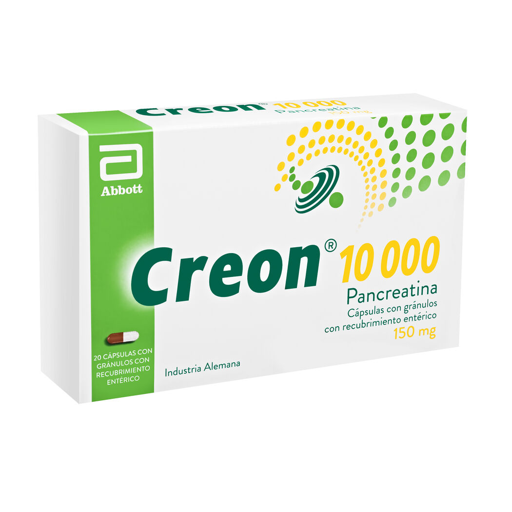 Creon 10000 Pancreatina 150mg 20 Cápsulas Prolongadas