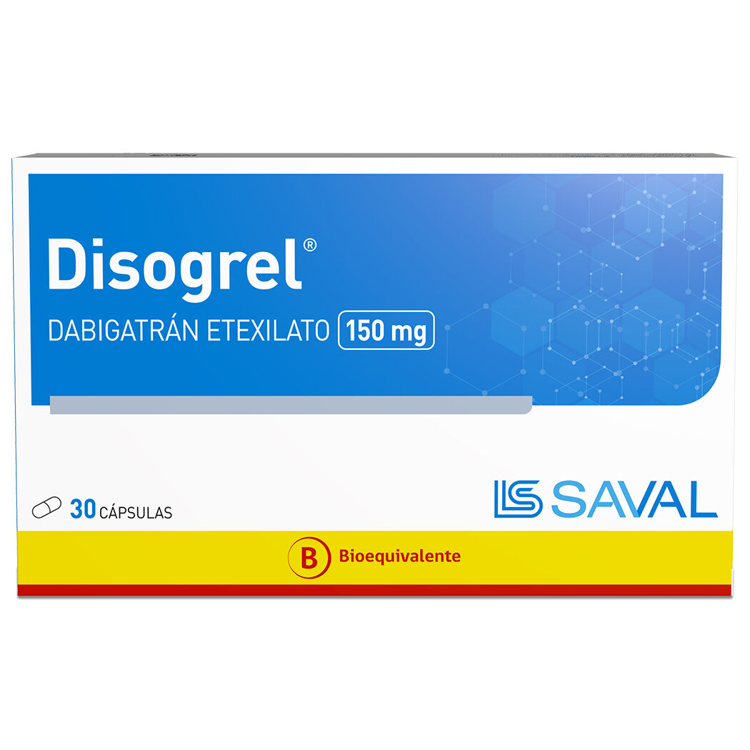 Disogrel Dabigatran 150mg 30 Cápsulas