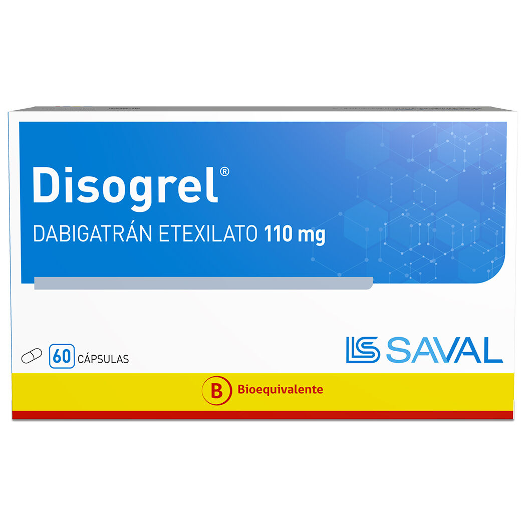 Disogrel Dabigatran 110mg 60 Cápsulas