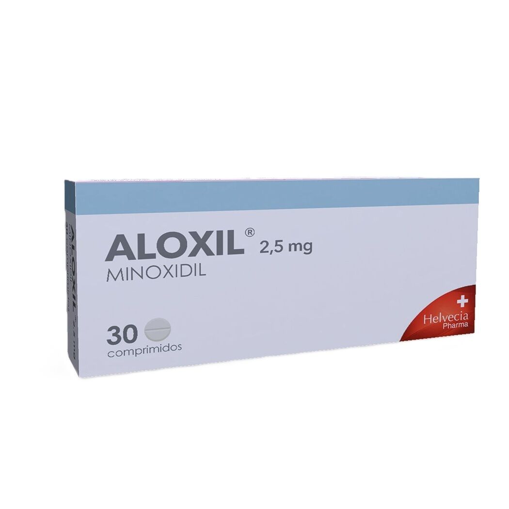 Aloxil Minoxidil 2.5mg 30 Comprimidos