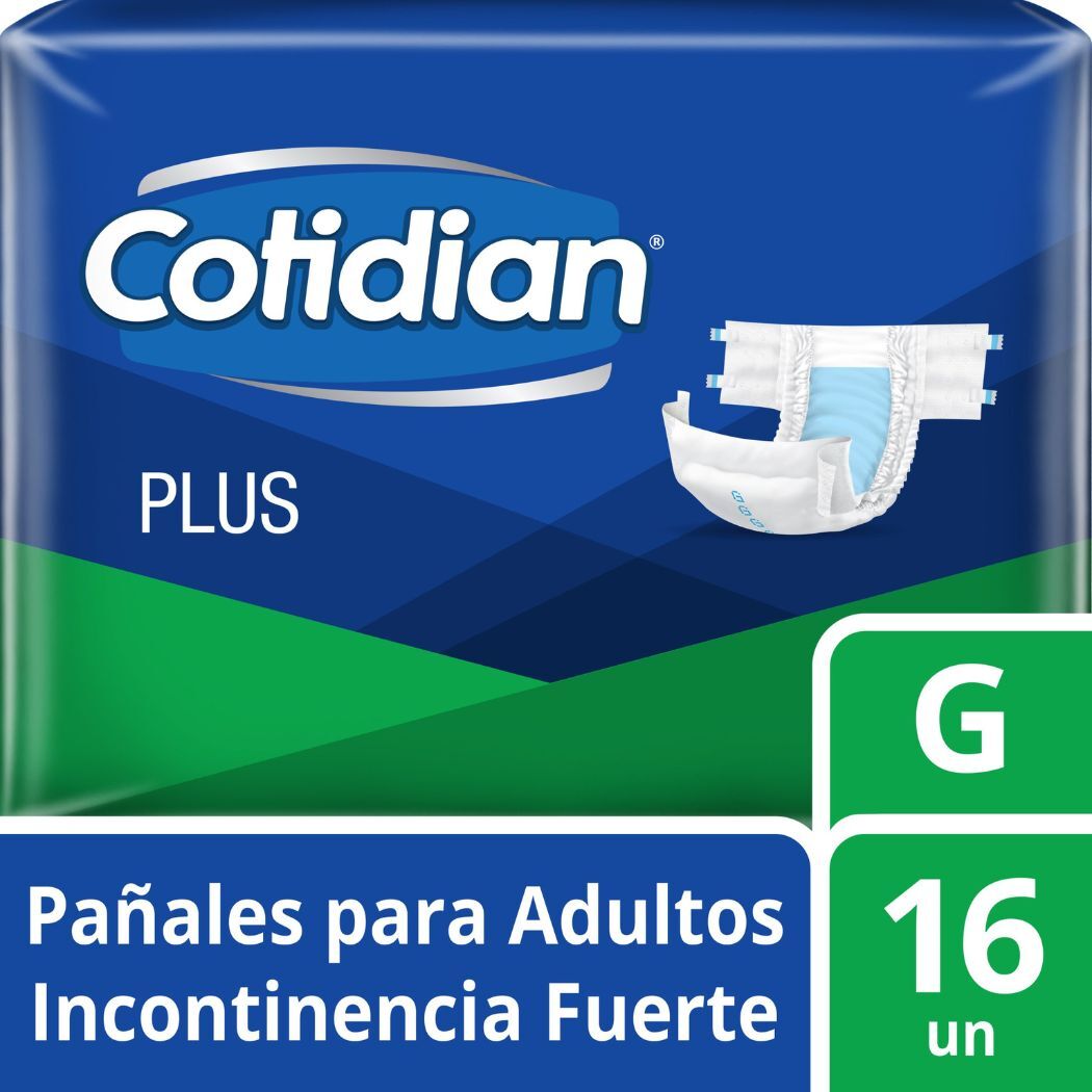 Pañal para Adulto Cotidian Plus Talla G 16 Unidades