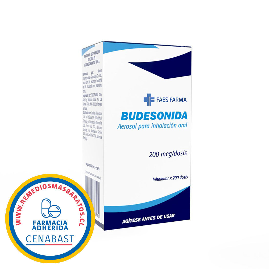 Budesonida HFA 200mcg Inhalación Oral 200 Dosis - Cenabast