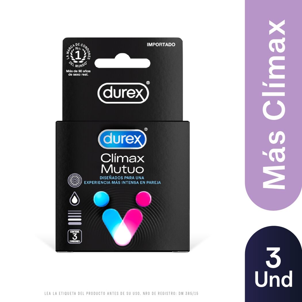 Durex Climax Mutuo 3 Unidades