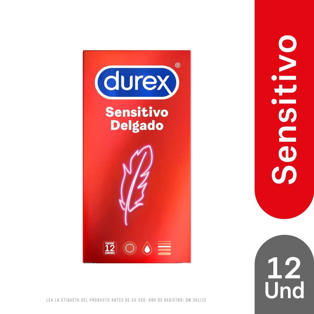 Durex Condones Sensitivo Delgado