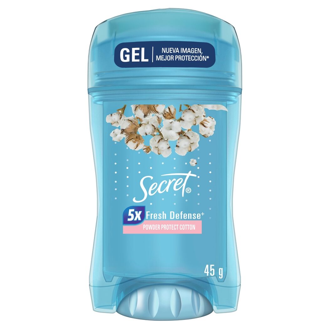 Desodorante Antitranspirante en Gel Secret Powder Protect Cotton 45g