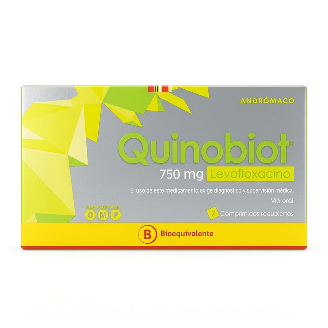 Quinobiot (B) Levofloxacino 750mg 7 Comprimidos Recubiertos