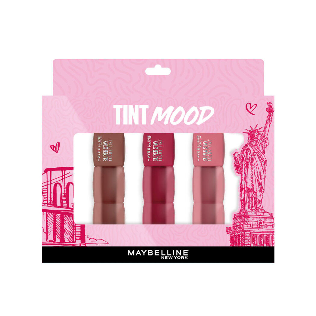 Maybelline Set Labiales Teddy Tint 3 Unidades