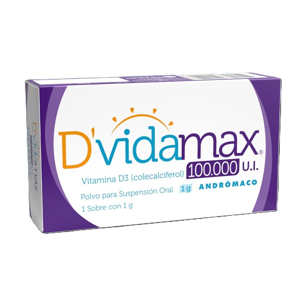 Dvida Max Vitamina D3 100.000UI Polvo Suspensión Oral 1g 1 Vial