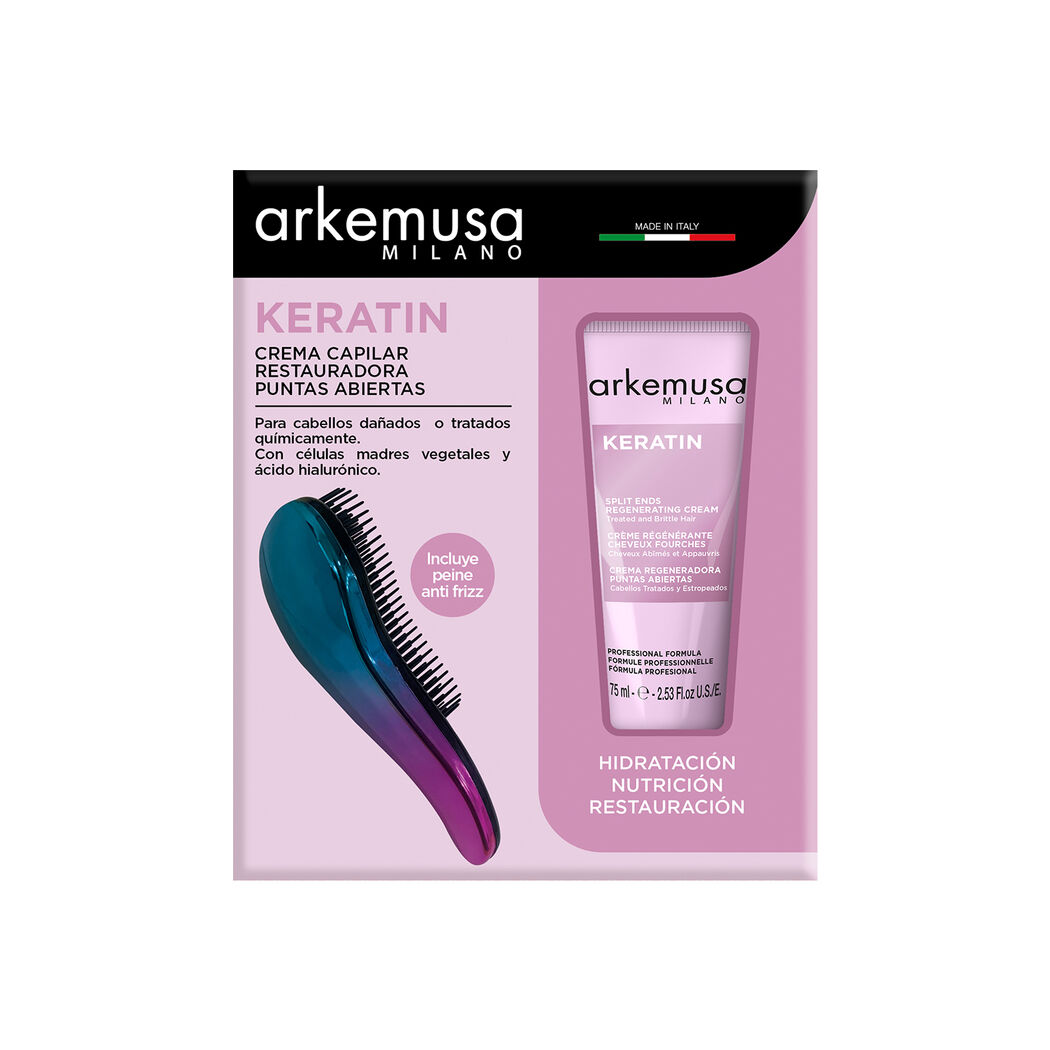 Arkemusa Keratin Crema Restauración + Peine Tornasol