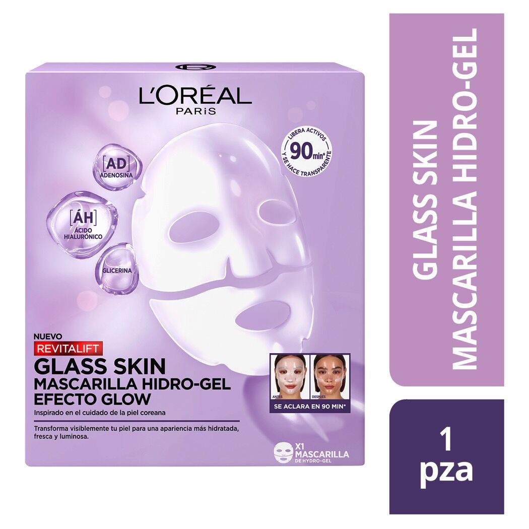L'Oréal Paris Revitalift Filler Glass Skin Mascarilla 1 Unidad