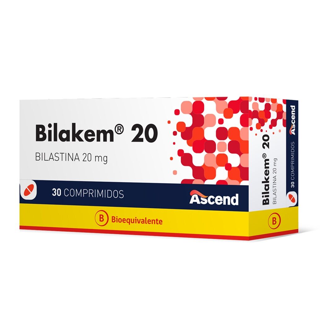 Bilakem (B) Bilastina 20mg 30 Comprimidos
