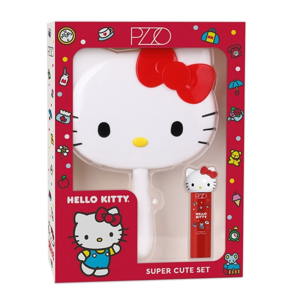 Set Super Cute Hello Kitty Espejo + Bálsamo