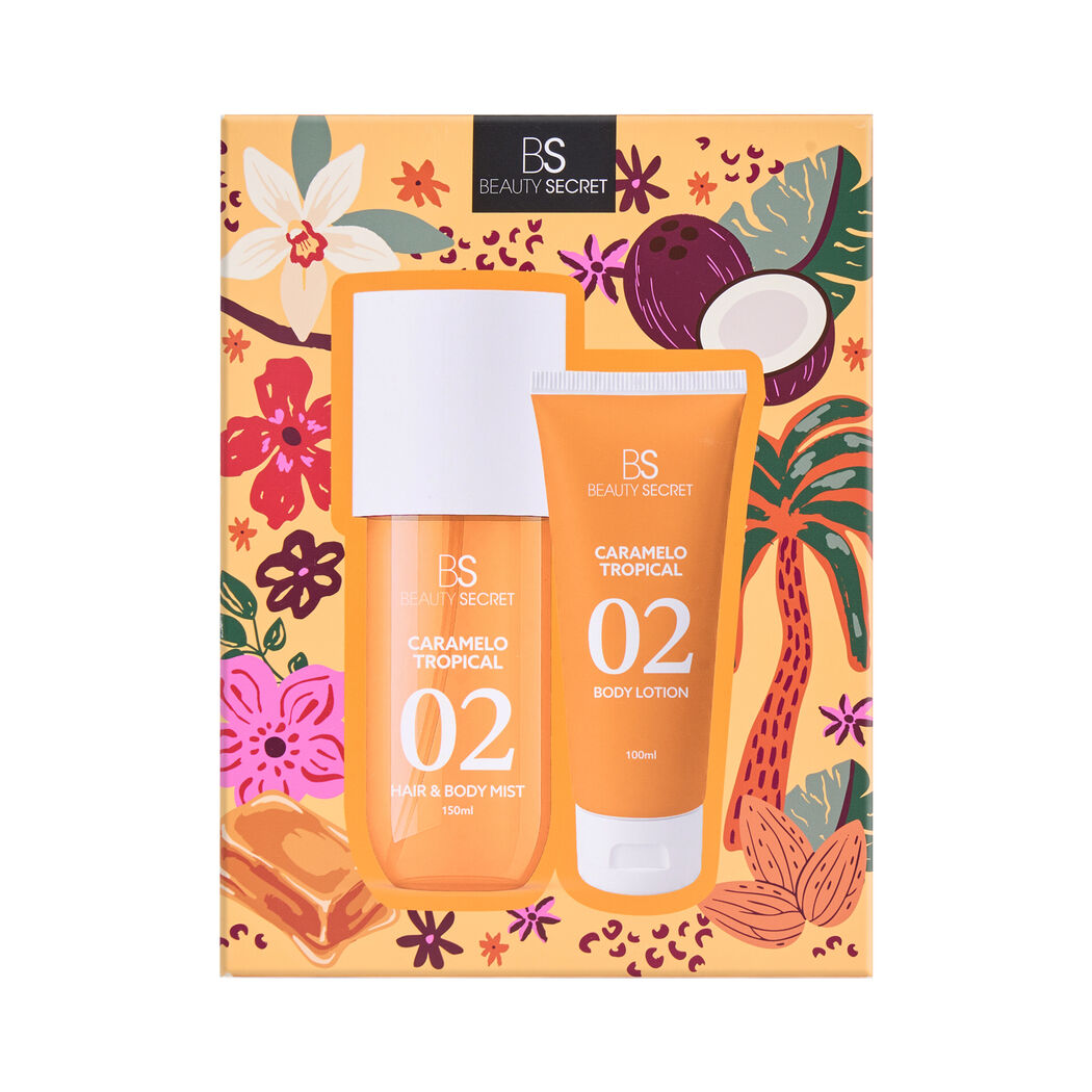 BS Beauty Secret Set Body Mist 150ml + Body Lotion 100ml Caramelo Tropical 02