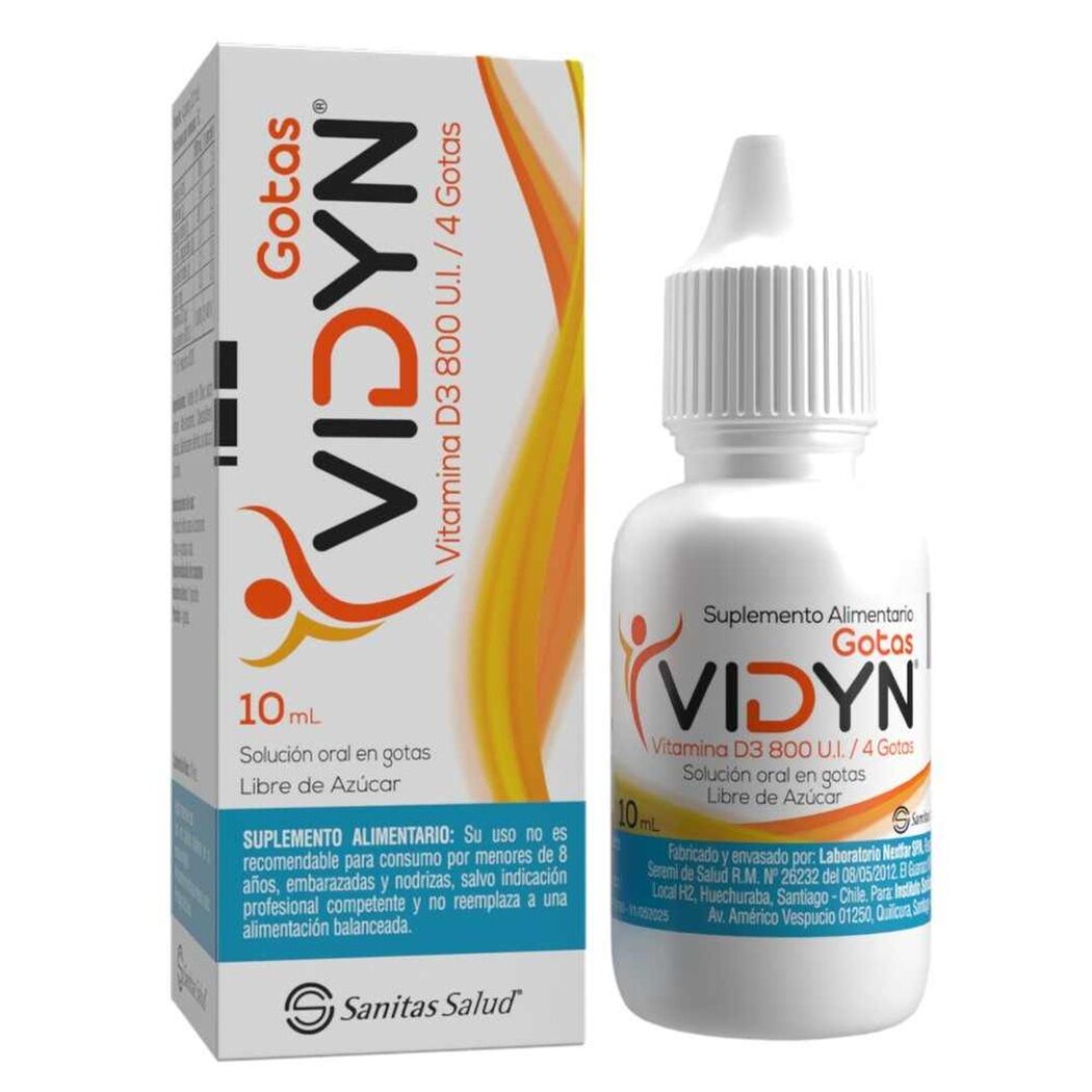 Vidyn Vitamina D3 800UI/4 Gotas 10ml