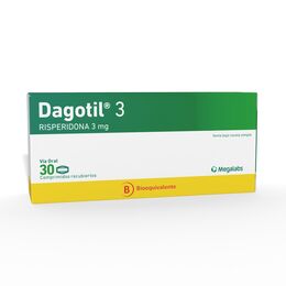 Dagotil (B) Risperidona 3mg 30 Comprimidos Recubiertos