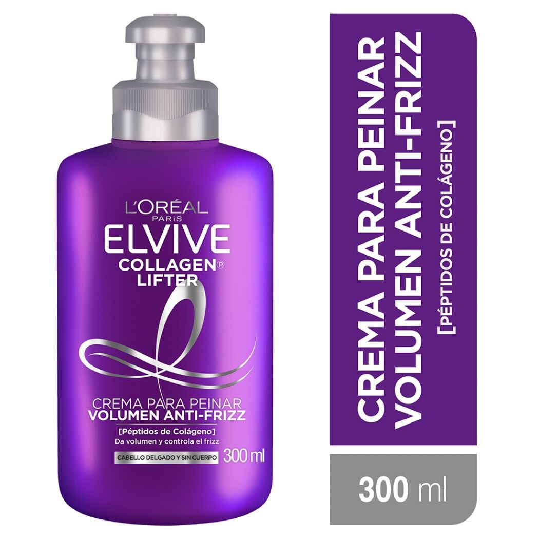 L'Oréal Paris Elvive Colágeno Lifter Crema Peinar 300 ml