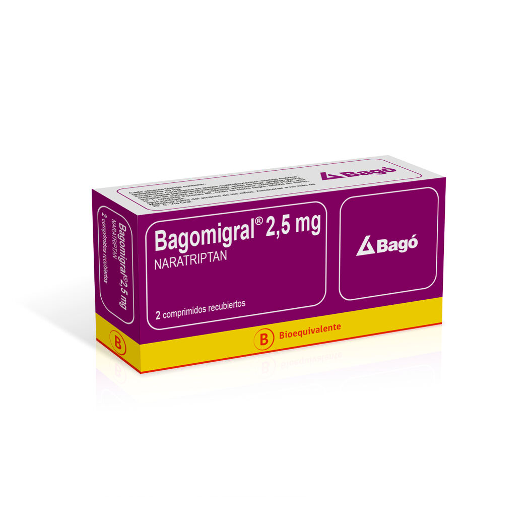 Bagomigral (B) Naratriptan 2.5mg 2 Comprimidos Recubiertos