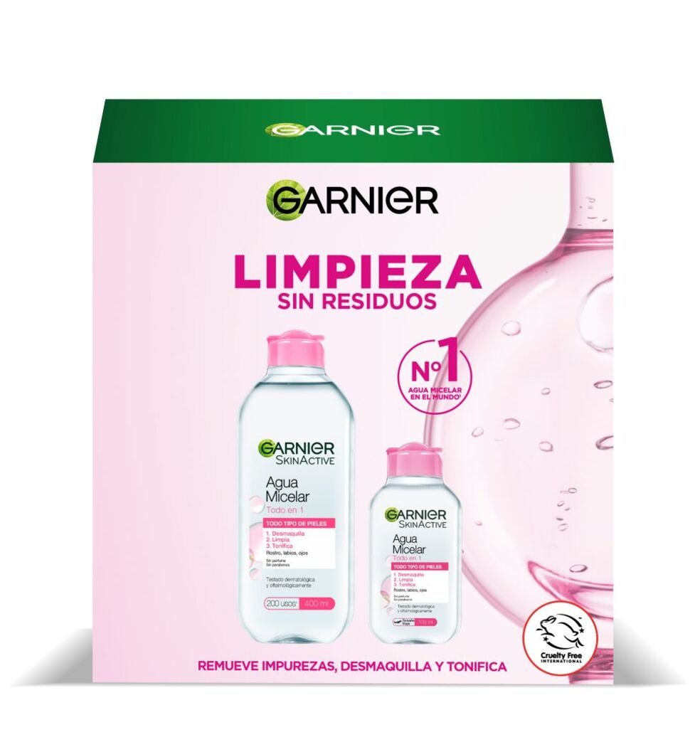 Pack Agua Micelar Todo en 1 400ml y 100ml