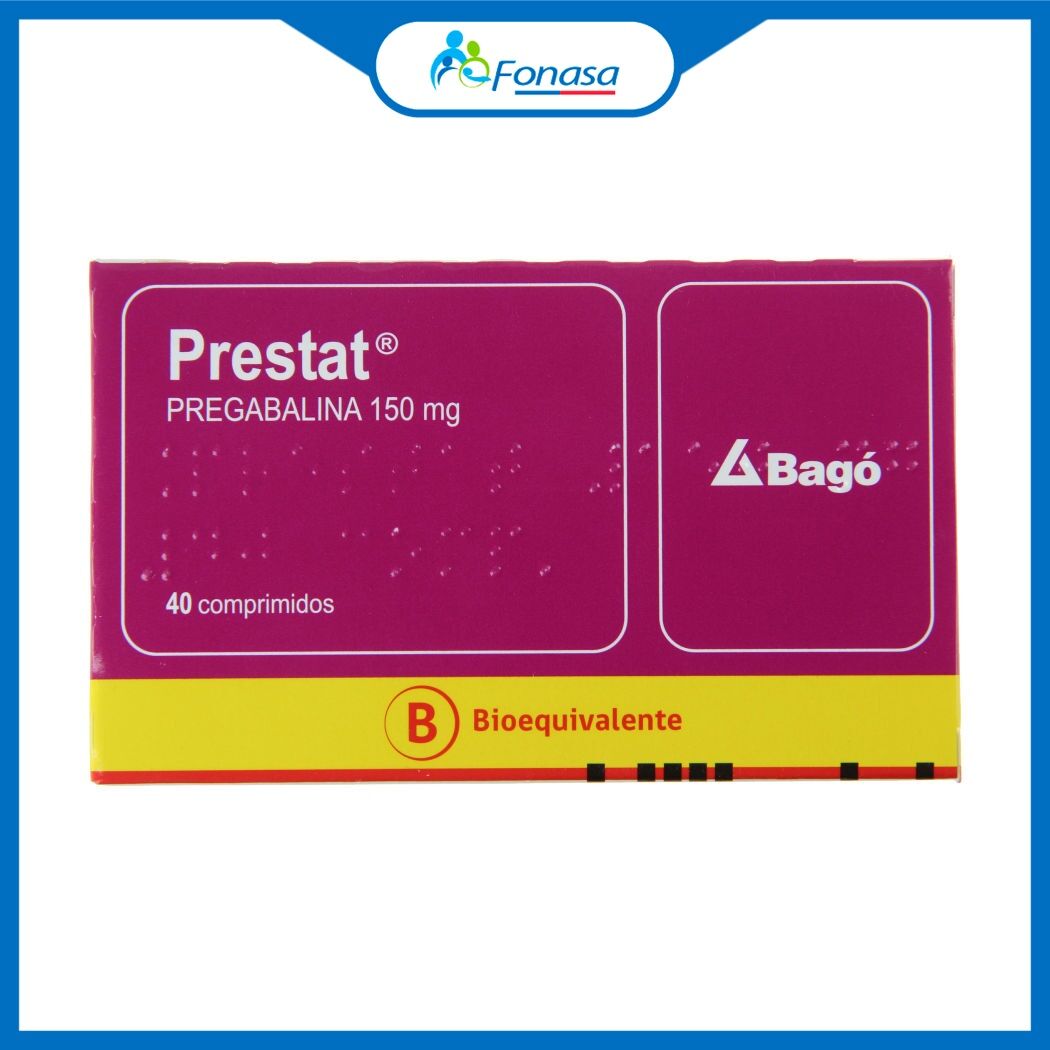 Prestat (B) Pregabalina 150mg 40 Comprimidos