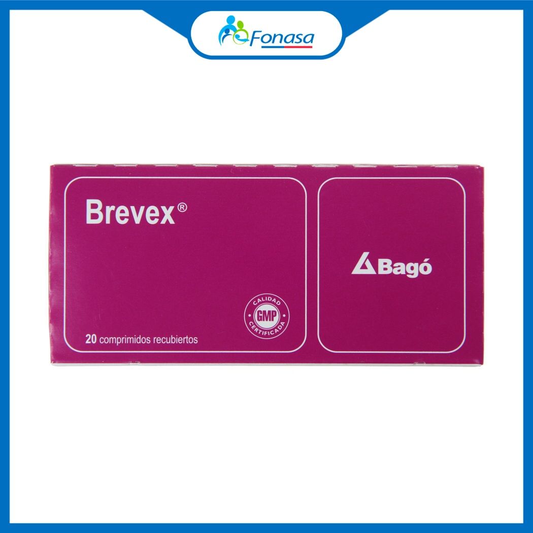 Brevex Clorzoxazona / Paracetamol 20 Comprimidos Recubiertos