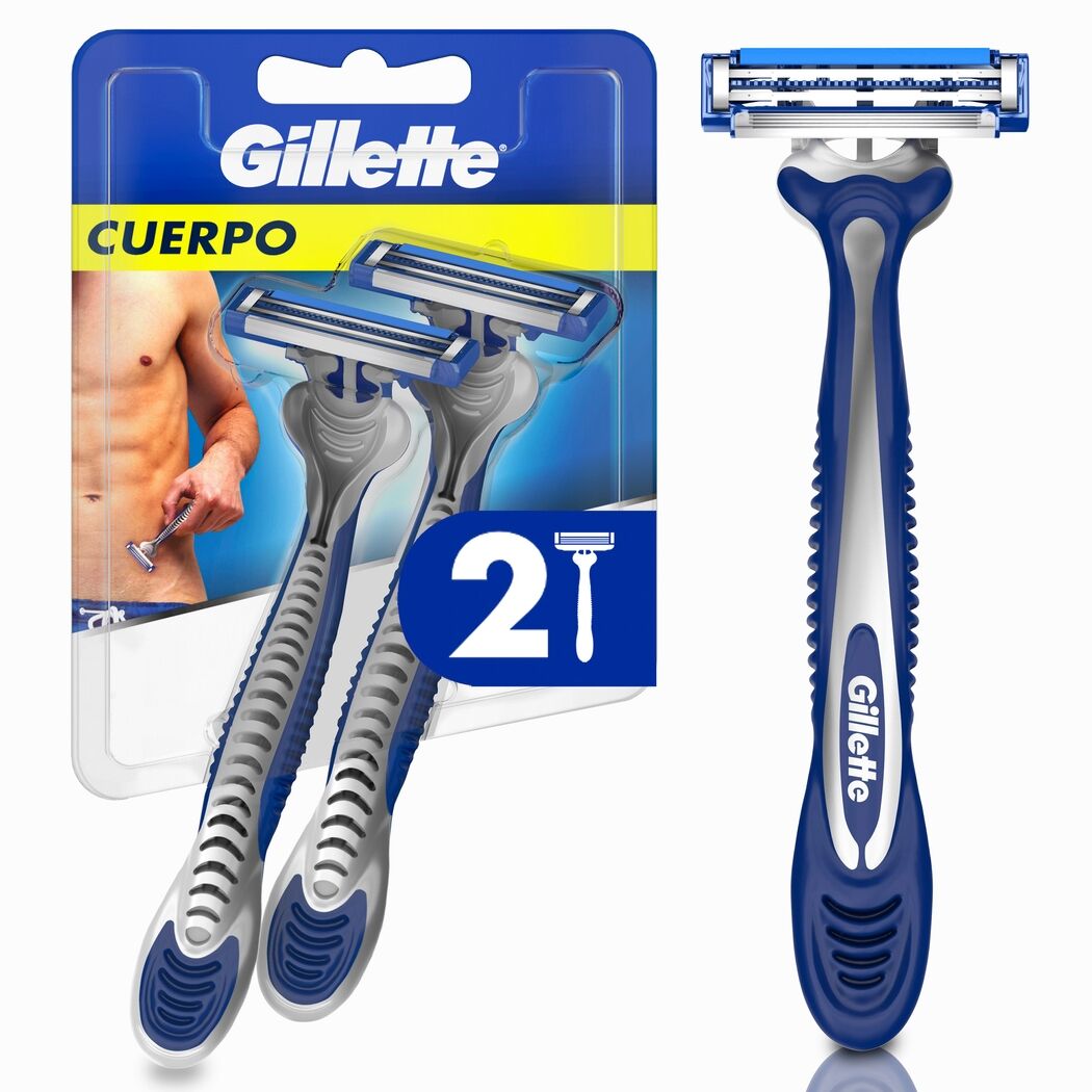 Máquina Afeitar Gillette Cuerpo 2 Unidades