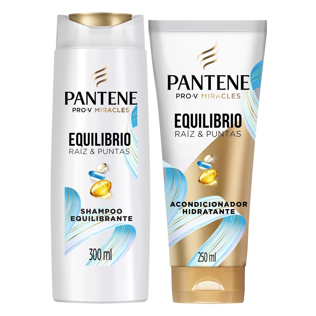 Pack Pantene Equilibrio Raíz y Puntas 300 ml + 250 ml