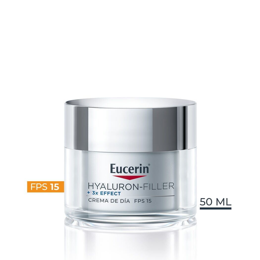 Eucerin HYALURON-FILLER Crema Facial de Día Piel Seca Antiarrugas FPS15 50 ml