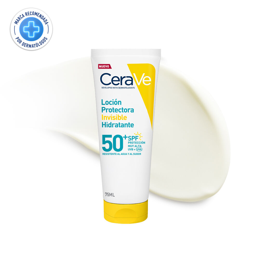 Protector solar cuerpo y rostro Loción Invisible Hidratante FPS 50+ 75ml