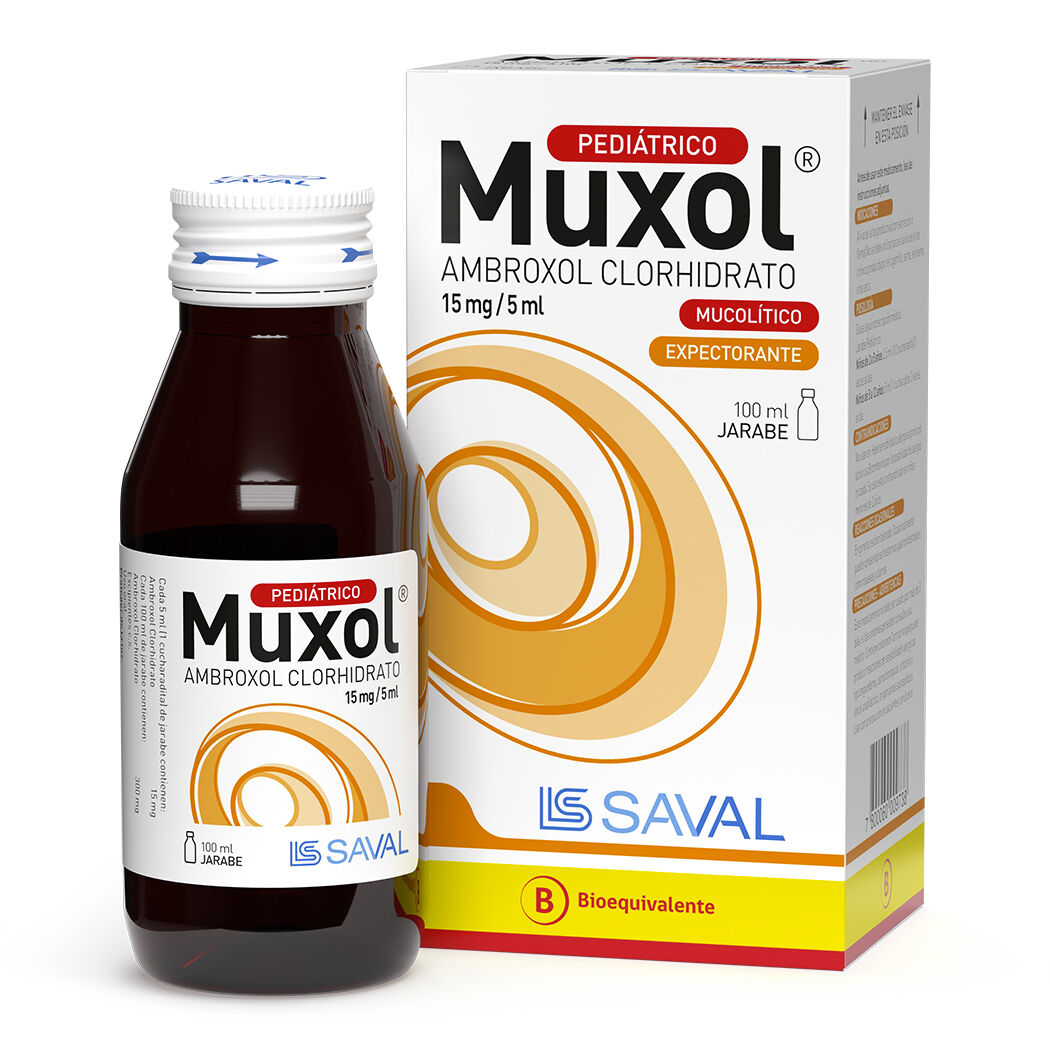 Muxol Pediátrico Ambroxol Jarabe 100ml