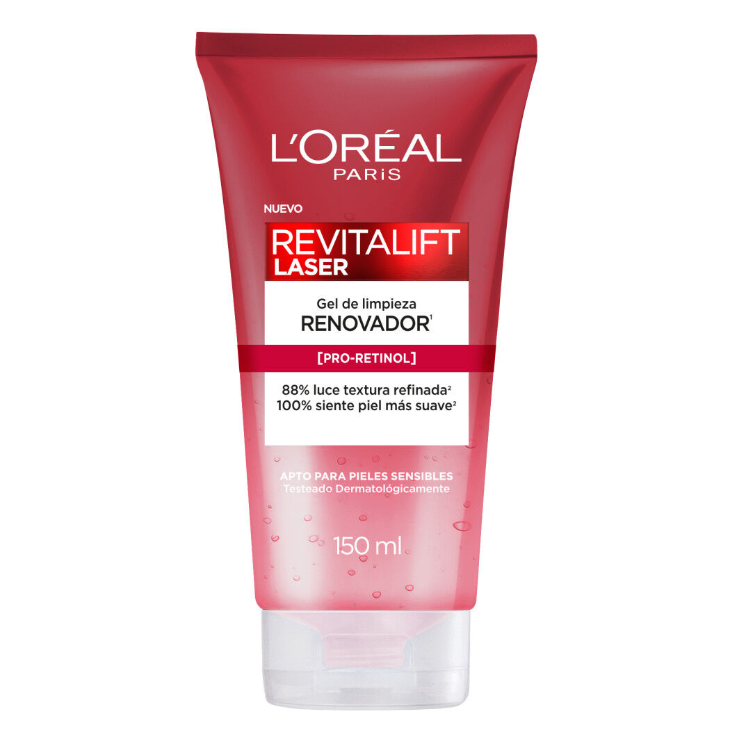 L'Oréal Revitalift Laser Gel Limpiador Renovador Piel Sensible150ml