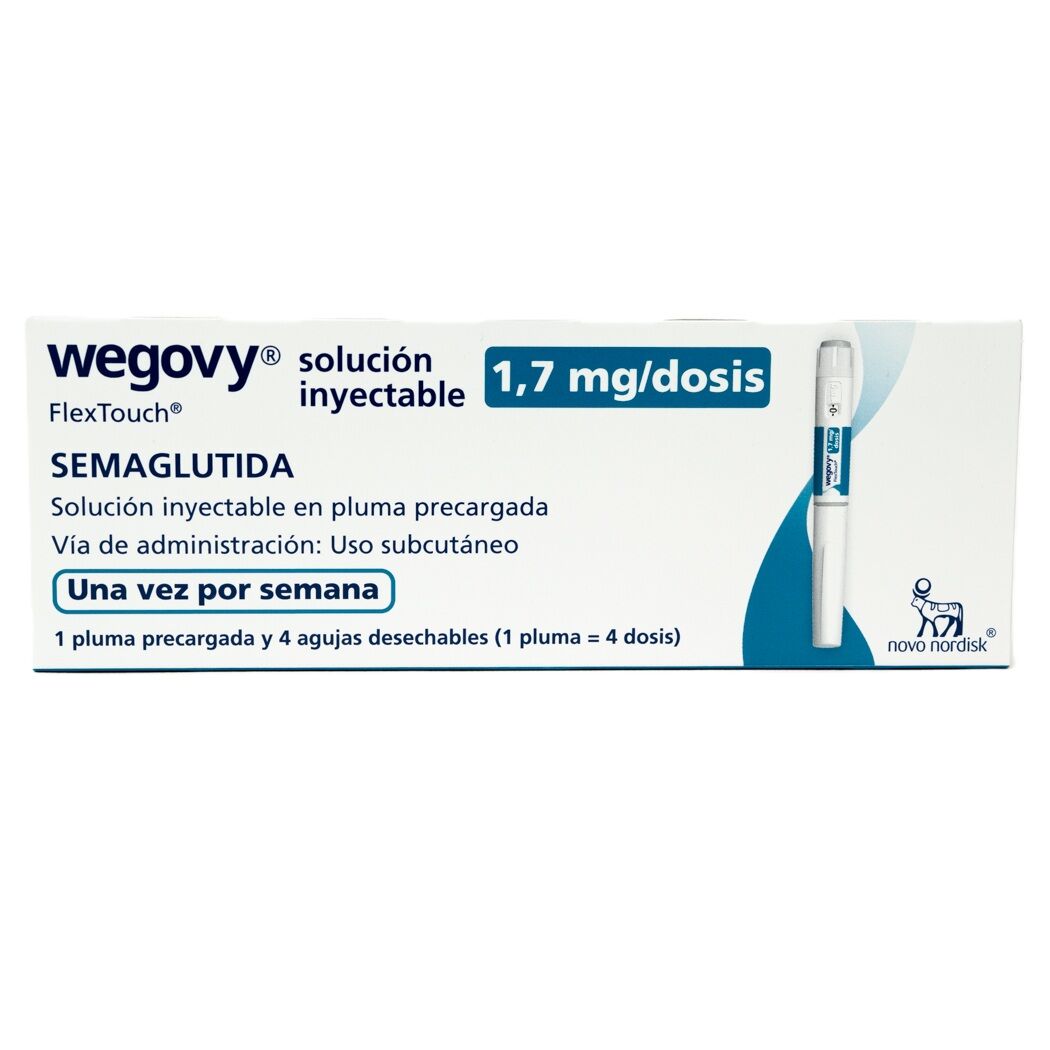 Wegovy Semaglutida 1,7mg/dosis Inyectable 1 Pluma Prellenada