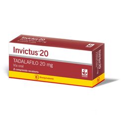 Invictus (B) Tadalafilo 20mg 2 Comprimidos Recubiertos