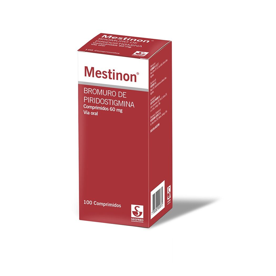 Mestinon Piridostigmina 60mg 100 Comprimidos