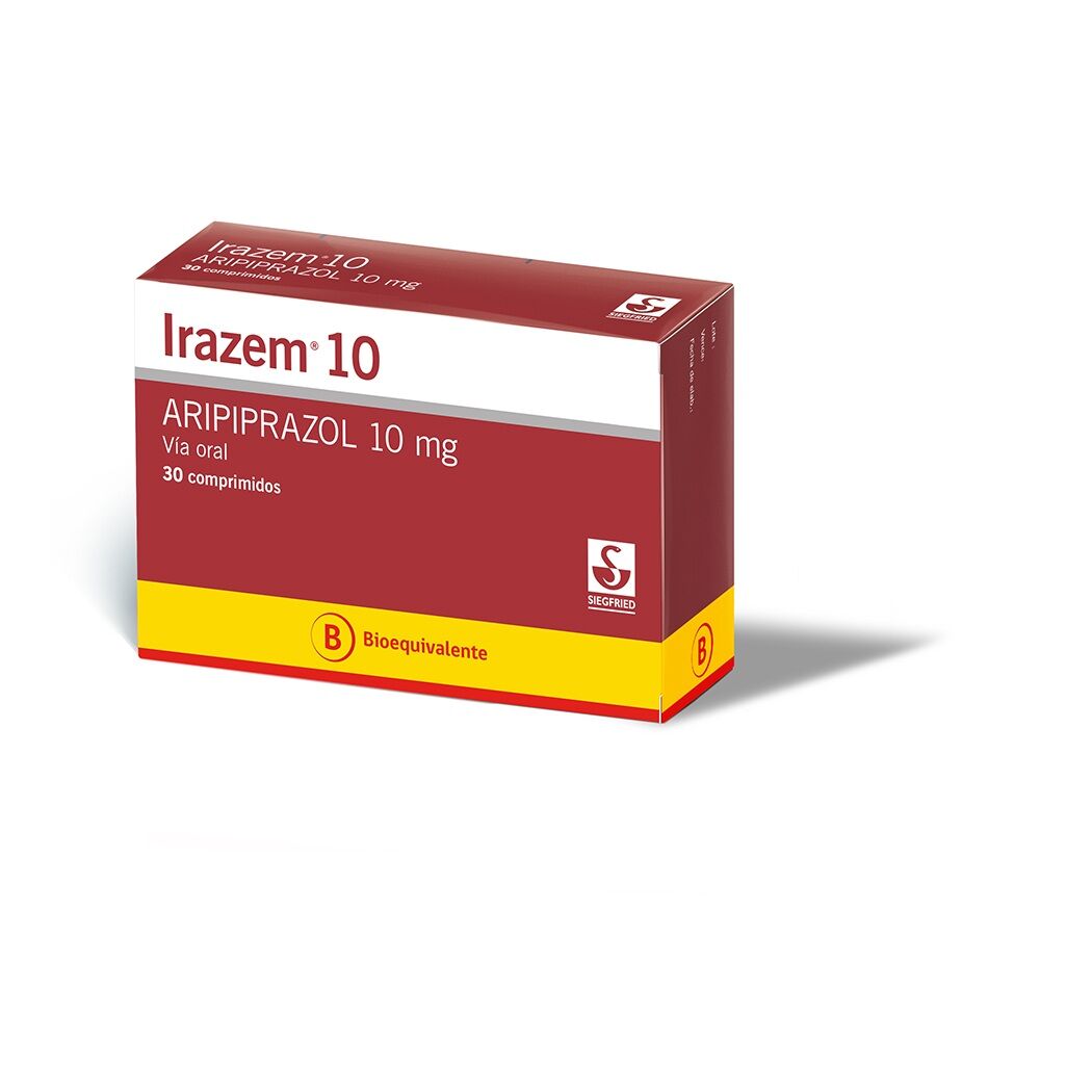 Irazem (B) Aripiprazol 10mg 30 Comprimidos
