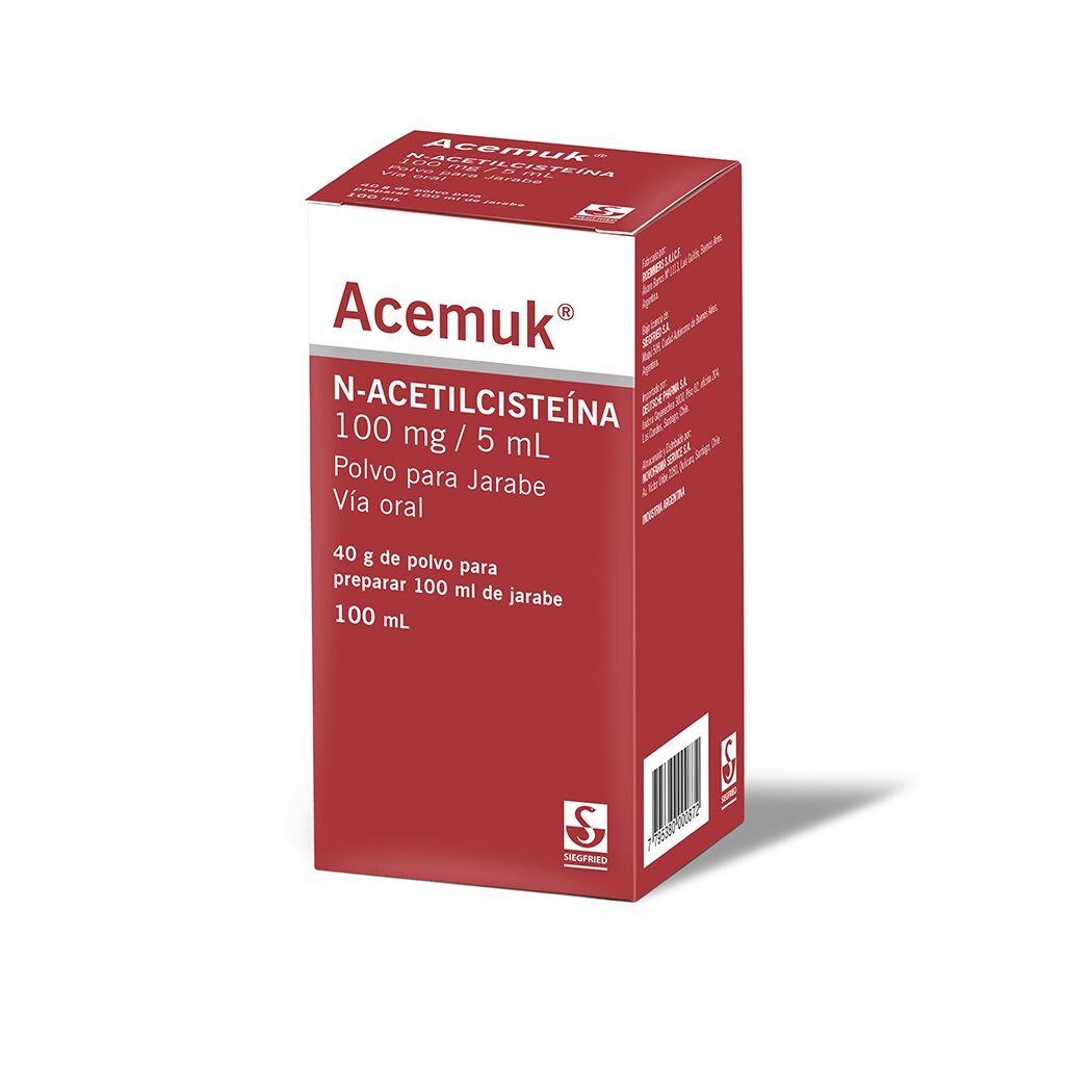Acemuk N-Acetilcisteí­na 100mg/5ml Jarabe 100ml