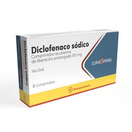 Diclofenaco (B) 100mg 8 Comprimidos Prolongados