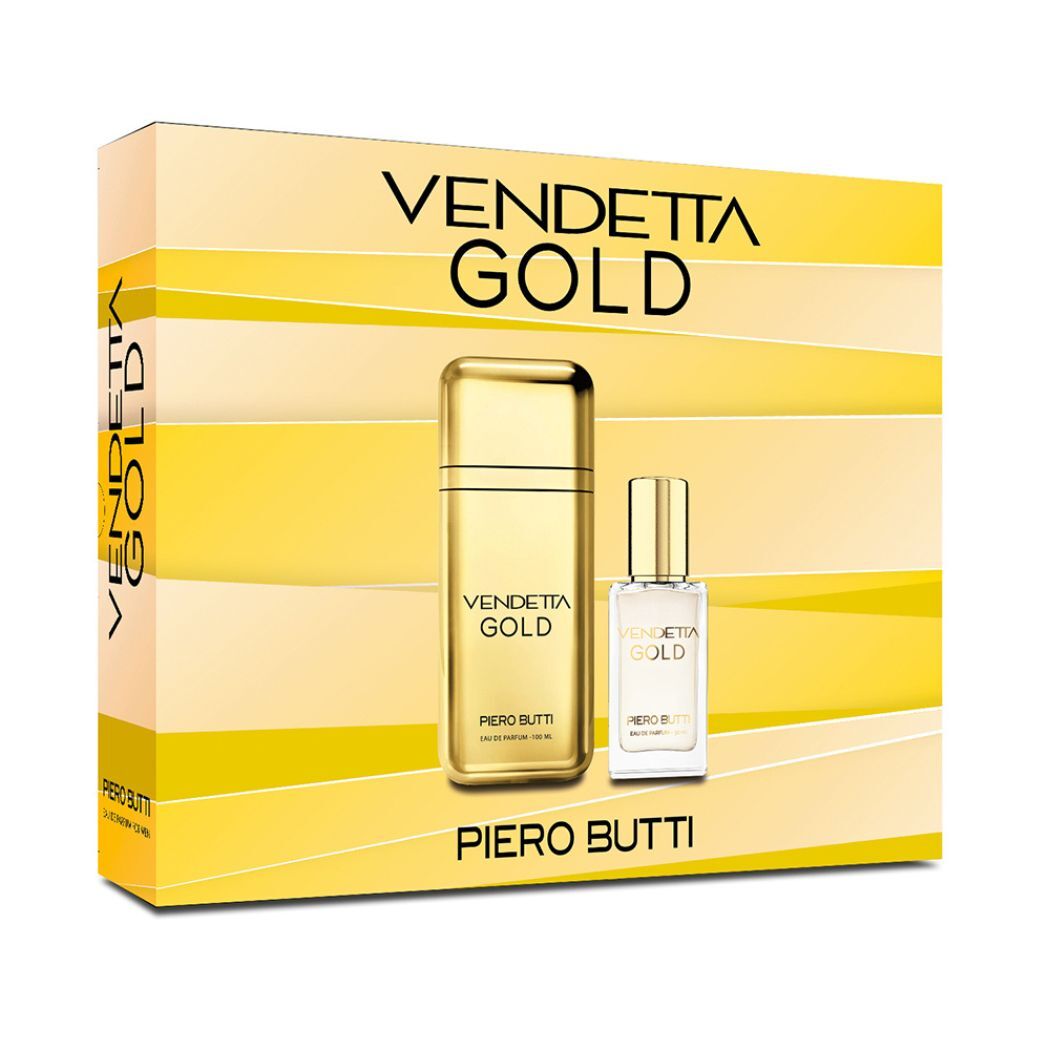 Set Perfume Hombre Vendetta Gold EDP + Miniatura