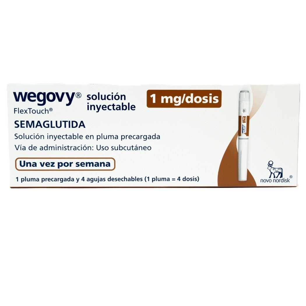 Wegovy Semaglutida 1mg/dosis Inyectable 1 Pluma Prellenada