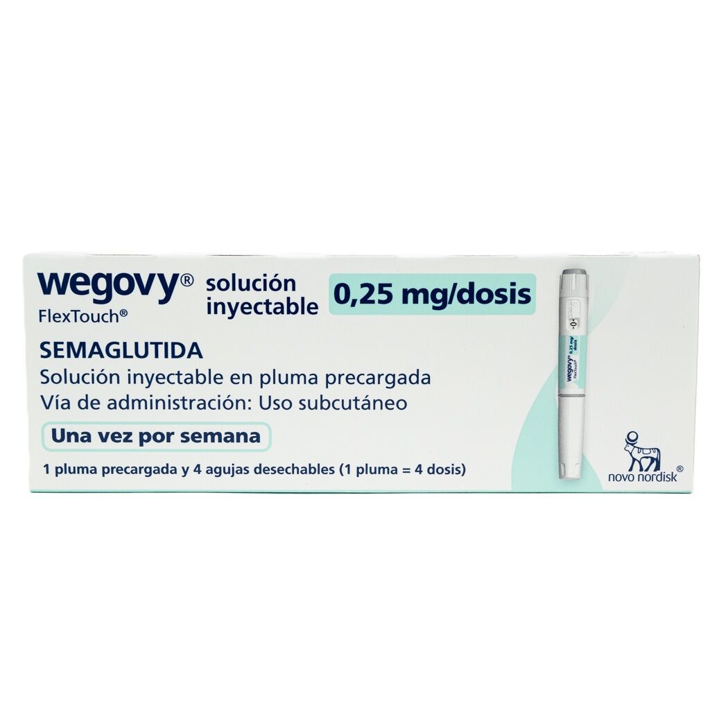 Wegovy Semaglutida 0.25mg/dosis Inyectable 1 Pluma Prellenada