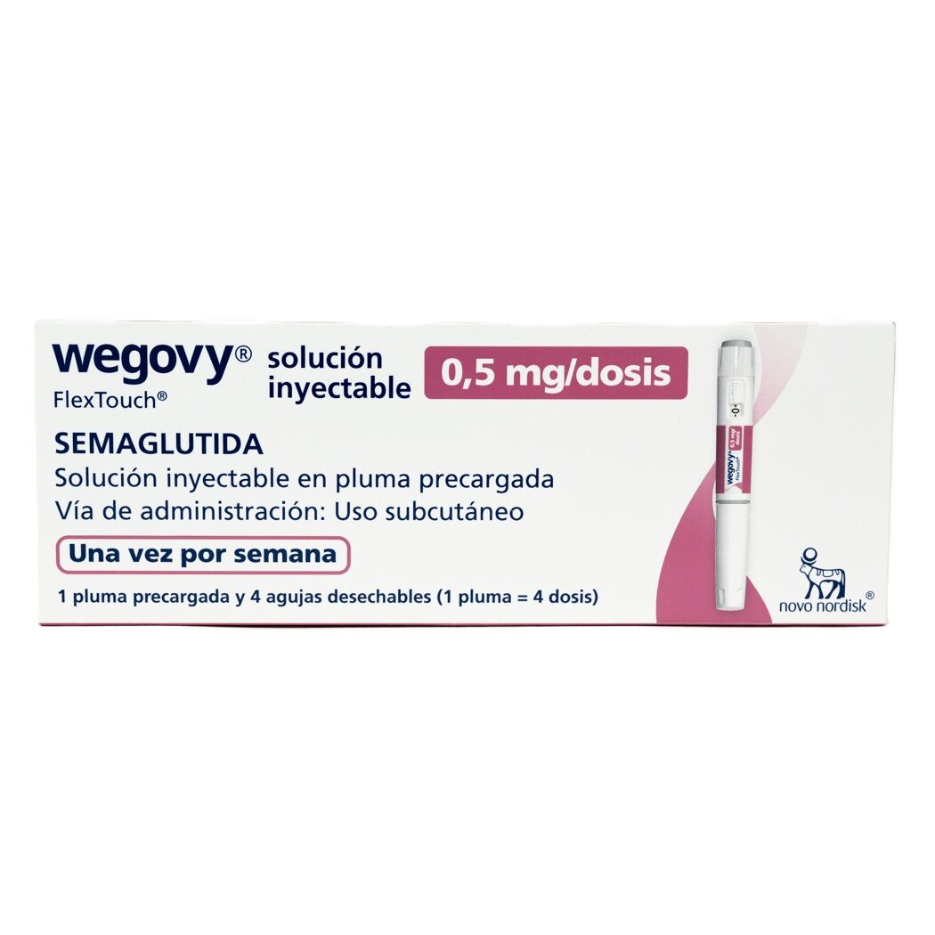Wegovy Semaglutida 0.5mg/dosis Inyectable 1 Pluma Prellenada