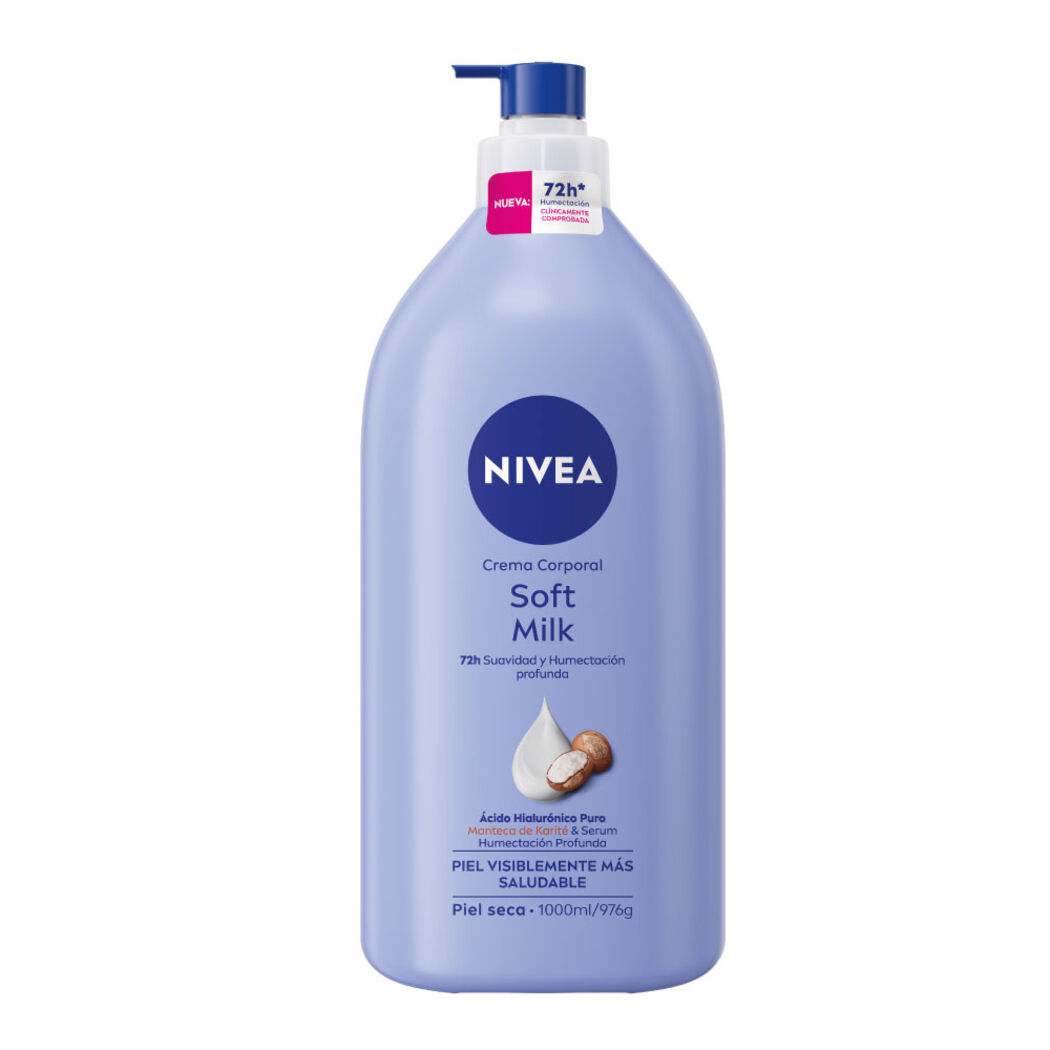 NIVEA Crema Corporal Soft Milk Piel Seca 1000ml