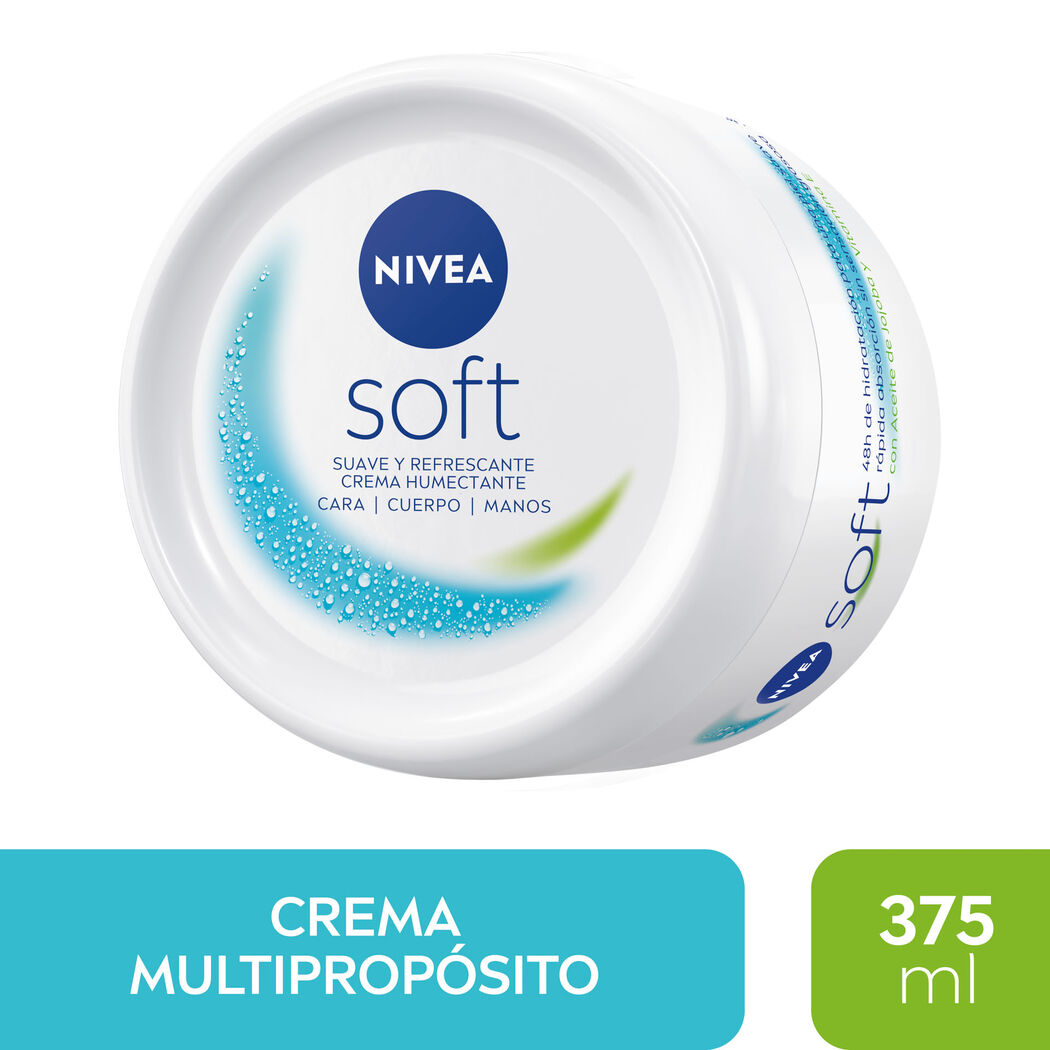 NIVEA Crema Multipropósito Soft Cara Manos Cuerpo 375ml