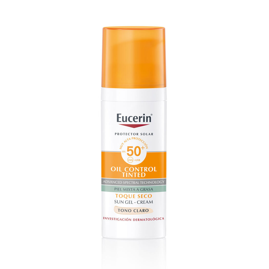 EUCERIN Protector Solar Oil Control Tono Claro Facial FPS50+ 50ml