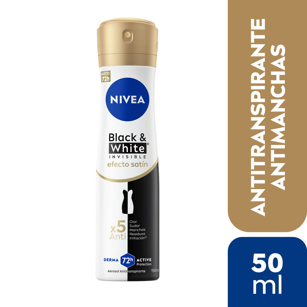 NIVEA Desodorante Spray Black & White Toque Seda 150ml
