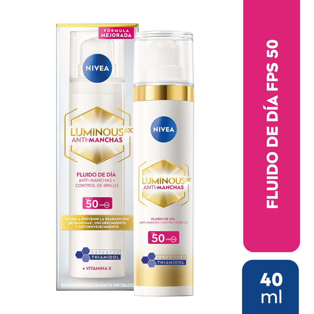 NIVEA Fluido Facial Luminous 630 FPS50 Anti Manchas 40ml