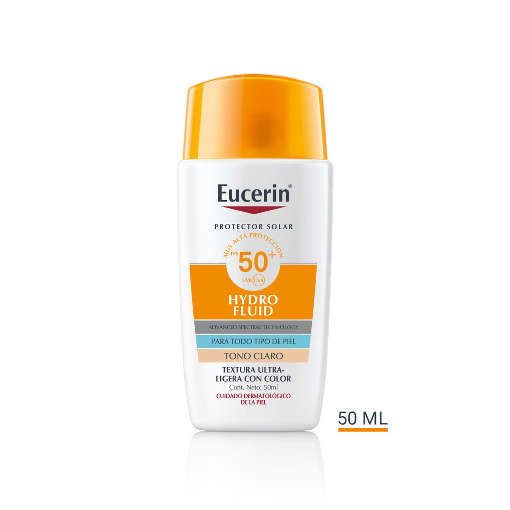 EUCERIN Protector Solar HydroFluid Tono Claro Facial FPS50+ 50ml