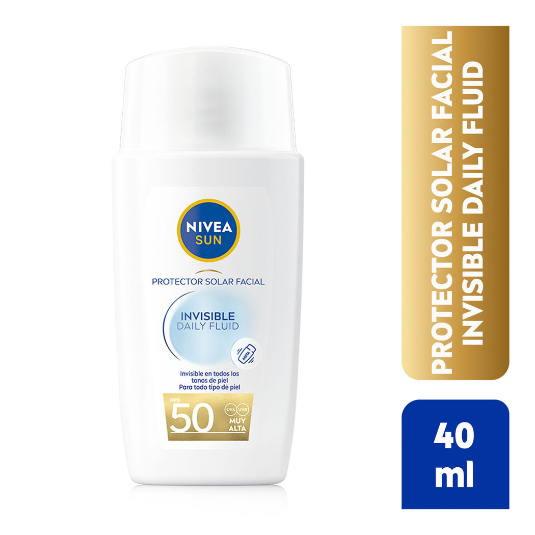 NIVEA Protector Solar Facial Invisible Daily Fluid FPS50 40ml