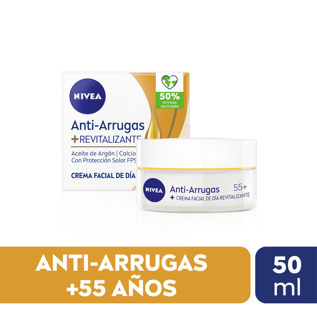 NIVEA Crema Facial Antiarrugas +55 Día 50ml