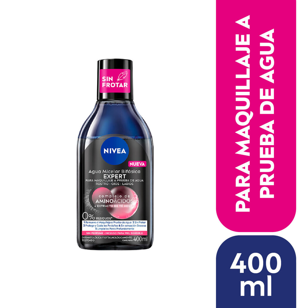 NIVEA Agua Micelar Facial 3 en 1 Expert 400ml