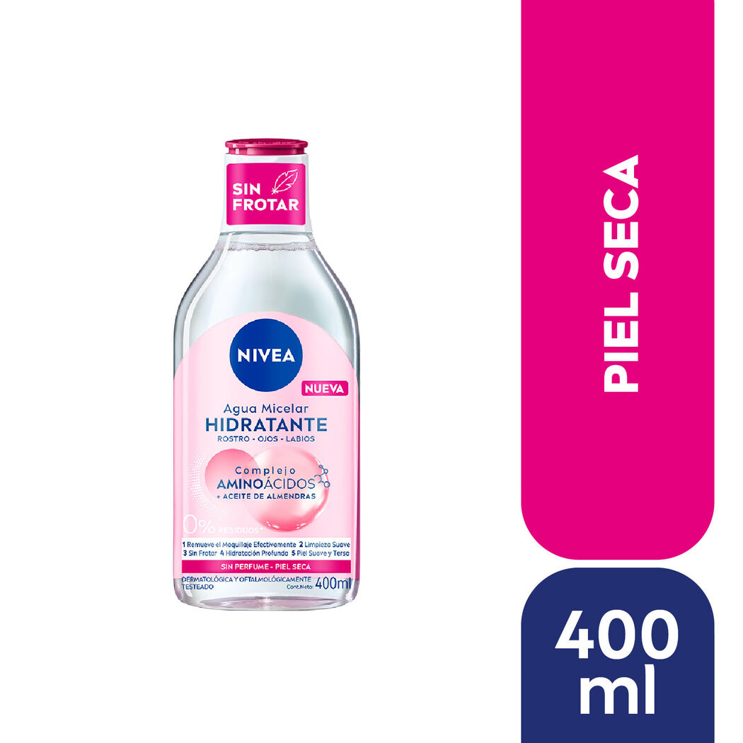 NIVEA Agua Micelar Facial Piel Seca 400ml